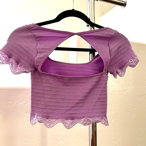Lilac purple crop top - Picture 6 of 10